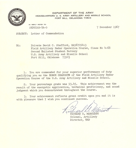 commendation letter