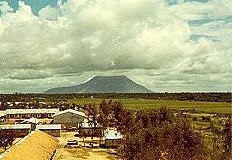 View of Nui Ba Den from ARVN Boot Camp, Ben Soi.